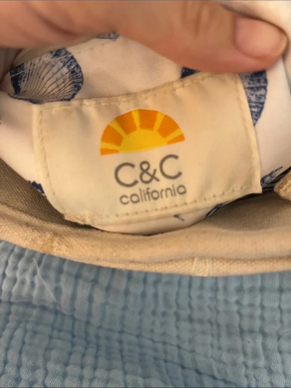 C&C California Cream Canvas Starfish Tote